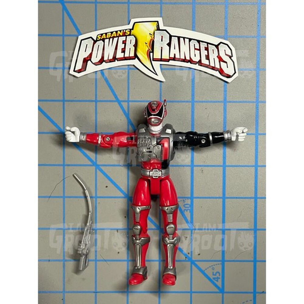 Power Rangers SPD Patrol Red Ranger Action Figure 2005 Bandai Sound UNTESTED